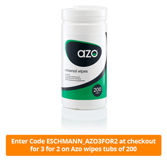 Azo Alcohol Free Cleaning & Disinfectant Wipes Tub (200 wipes)