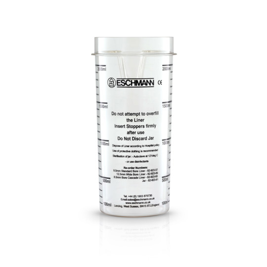 2 litre Jar for Standard disposable liner system (each)