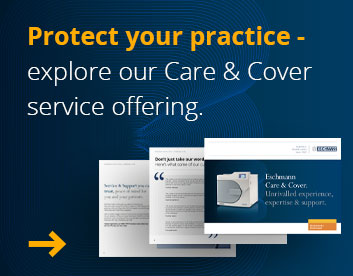 Protect your practice - exploreour Care & Cover service offering. Be certain your equipment is compliant, running with optimal efficiency & minimal downtime. Learn more. Download our Care & Cover brochure here.